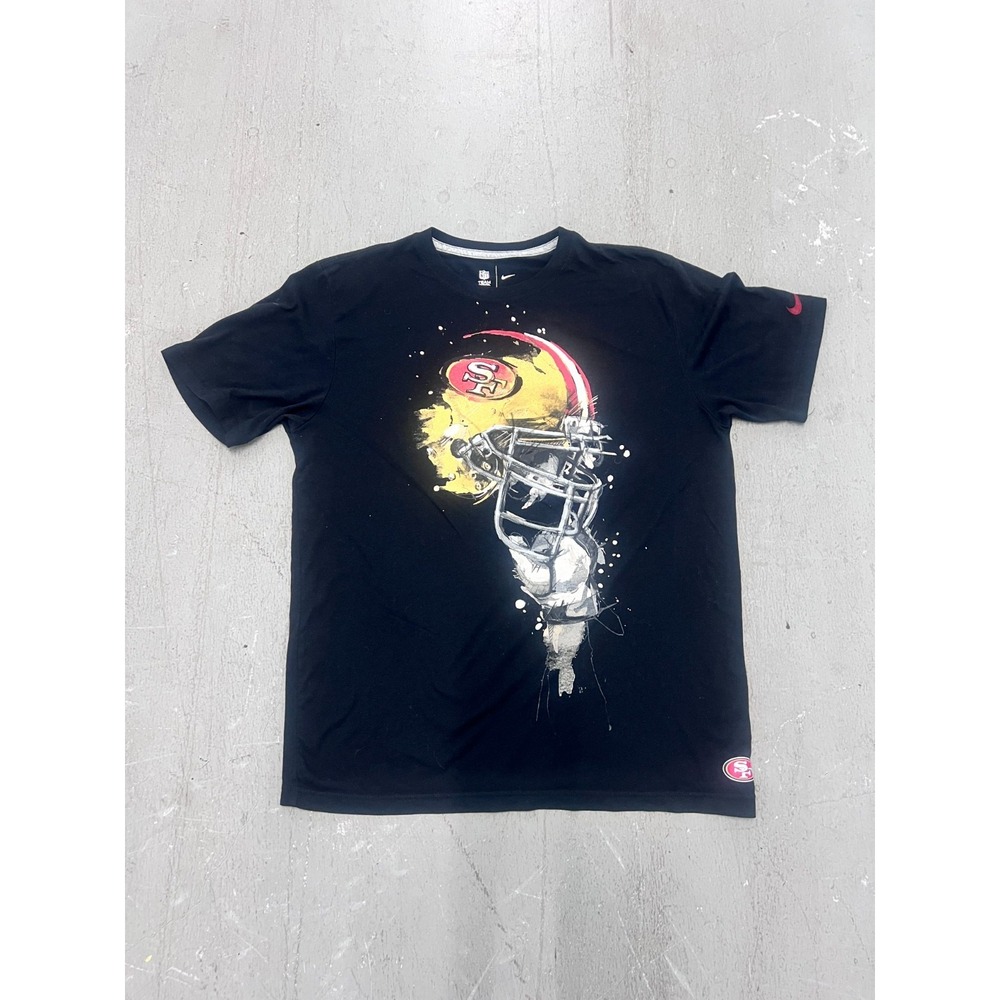 Nike NFL San Francisco 49ers‎ T-Shirt Mens Large Black Graphic Print Football